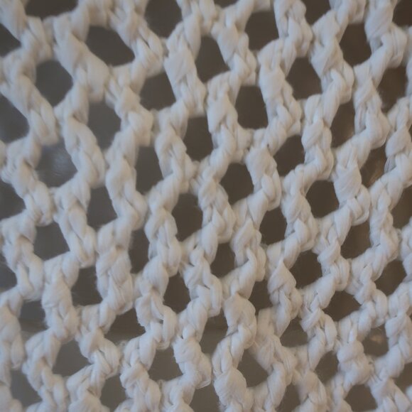 Womens T by  Alexander Wang White Chunky Open Knit Pullover Crochet Sweater S - Picture 4 of 8